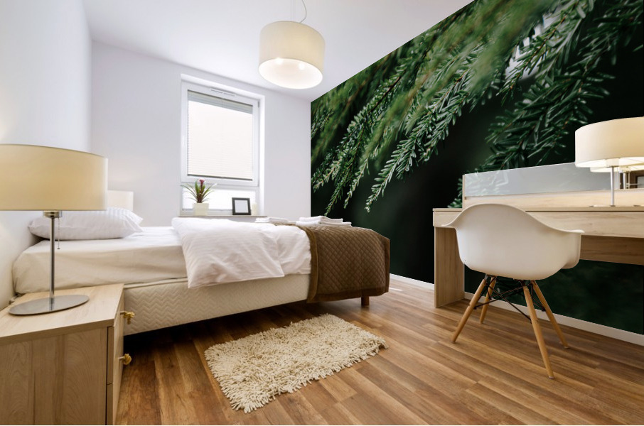 Forest Green Mural print