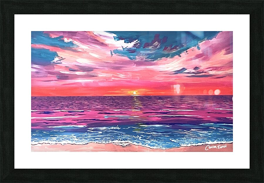 Sunset Painting  Picture Frame print