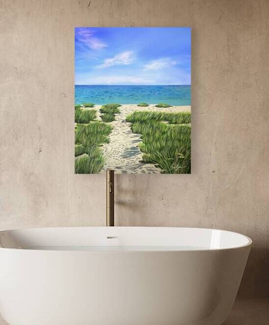 Beach Painting by Conor s Canvas