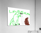 SING-A-LONG CROC Acrylic Print