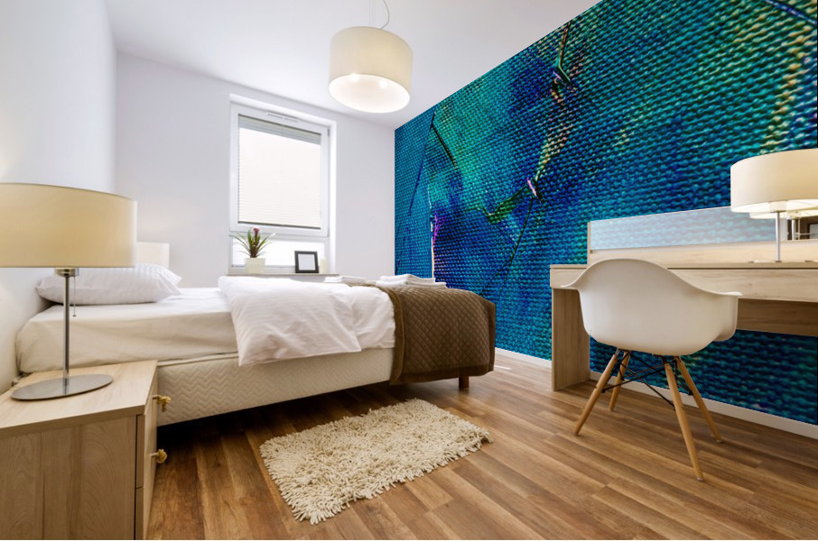 Blue Expression Mural print