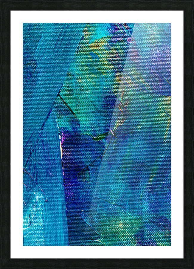 Blue Expression Picture Frame print