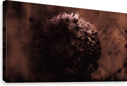 Peony smarald Canvas Print
