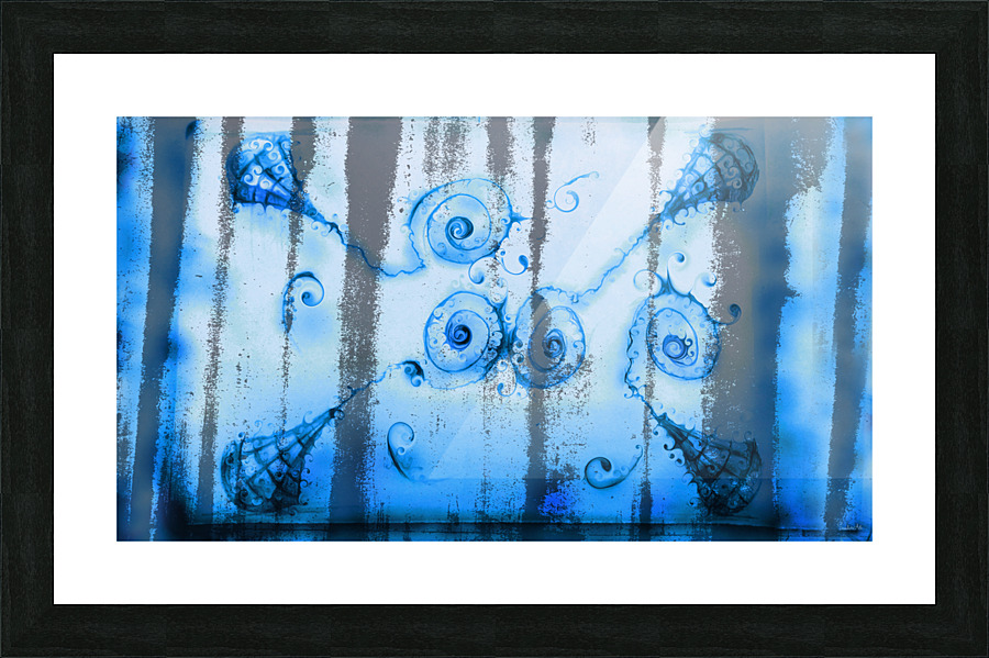 Champagne blue  Picture Frame print