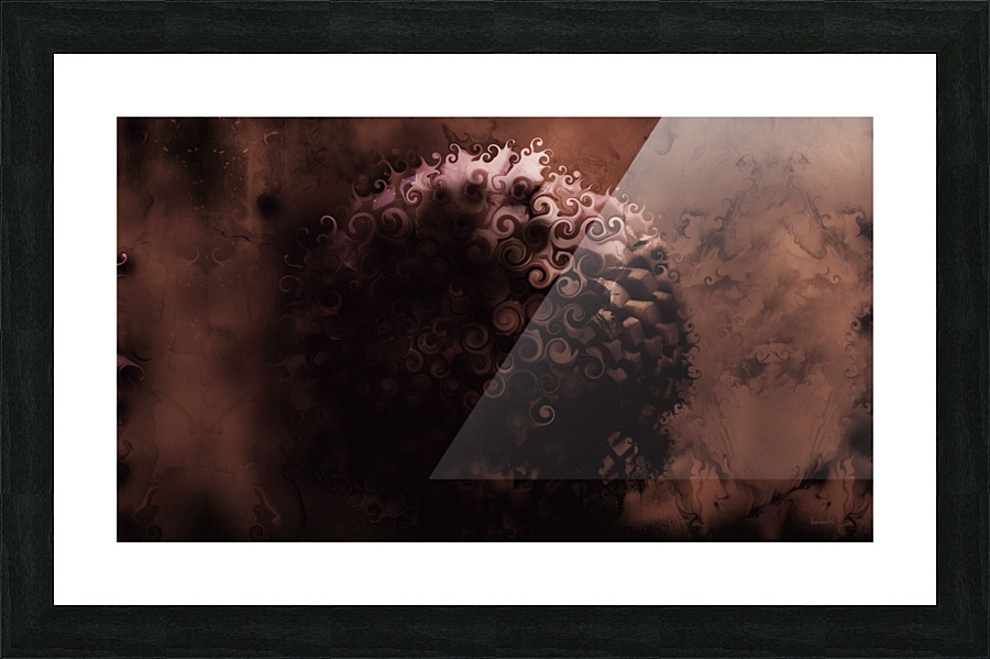 Peony smarald Picture Frame print