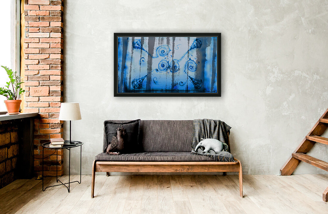 Champagne blue  Reproduction