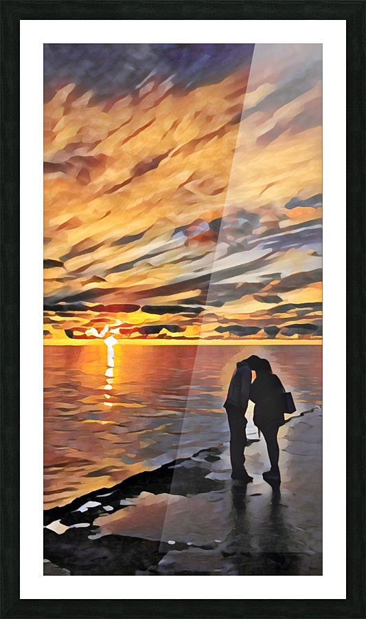 Sunset Love Picture Frame print