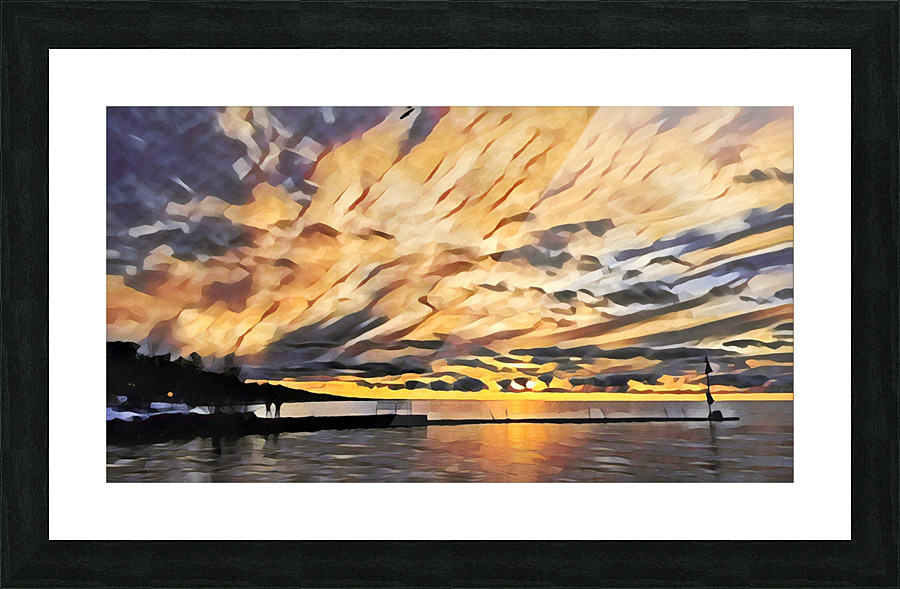 Sunset at the Bend 2 Picture Frame print
