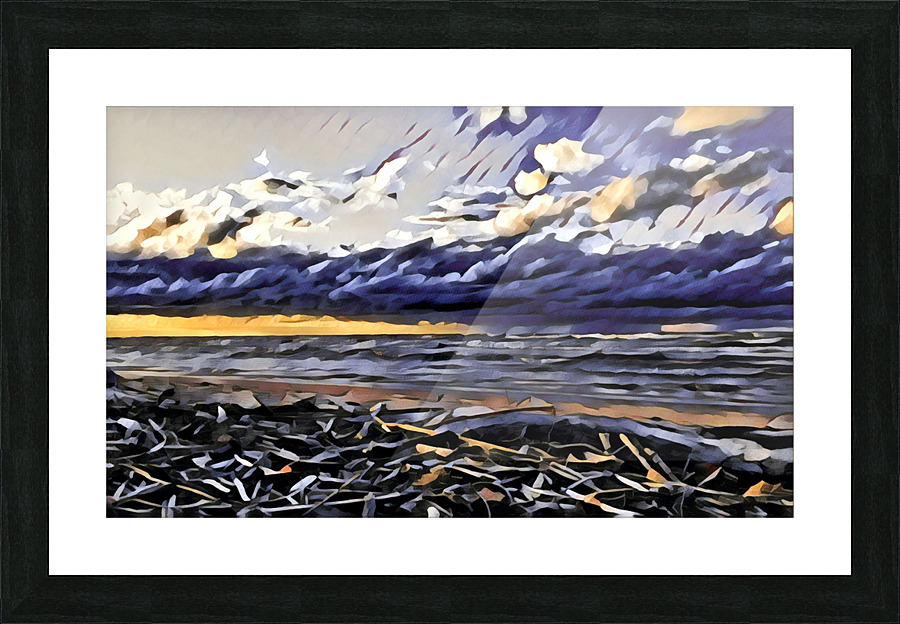 Lake Storm 5 Picture Frame print