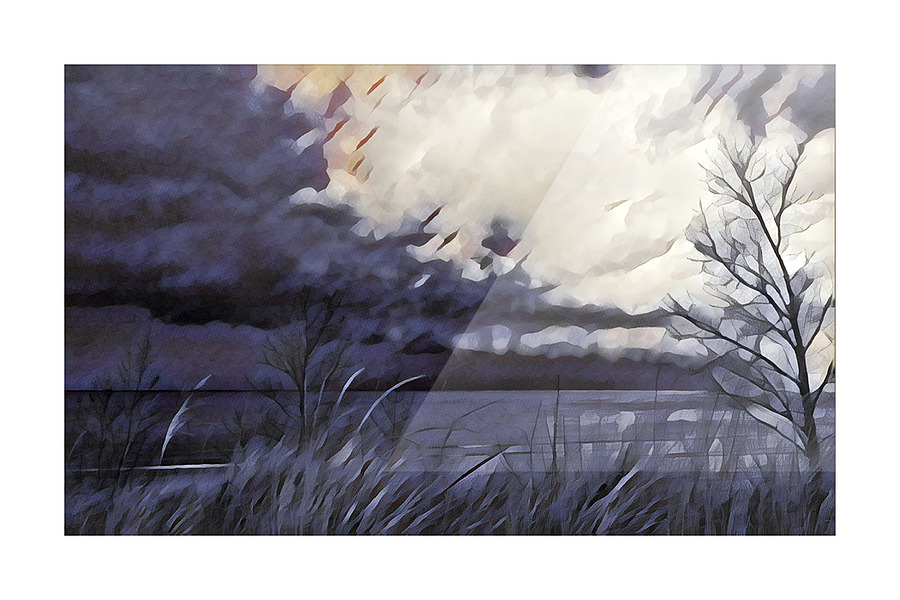 Lake Storm 1 Picture Frame print