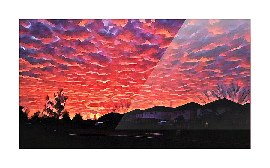 Halton Sunset Picture Frame print