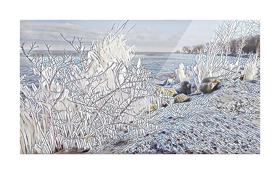 Iceshore Picture Frame print