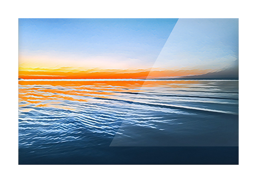 Shore Sunset 1 Picture Frame print