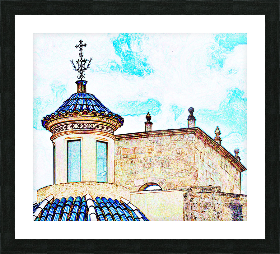 Stone Cathedral Picture Frame print