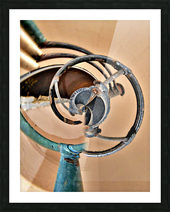 Spiral Staircase Picture Frame print