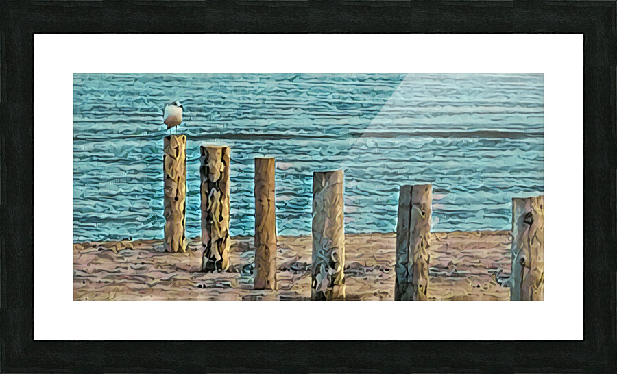 Beach Morning Picture Frame print