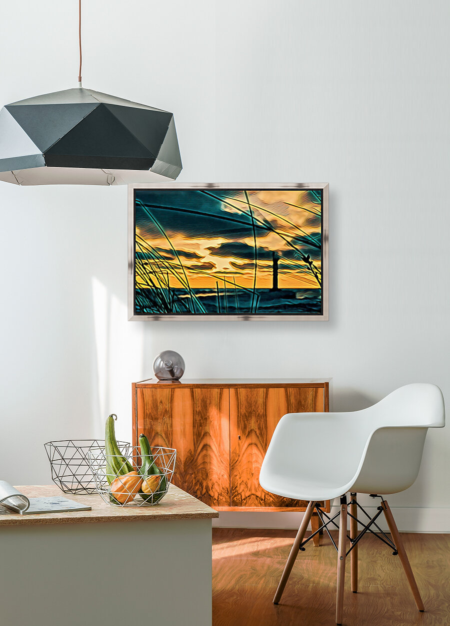 Lighthouse Sunset Reproduction