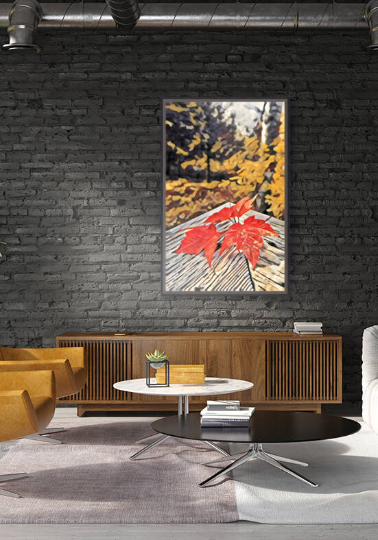 Backyard Leaves A by Bluewater Artistry