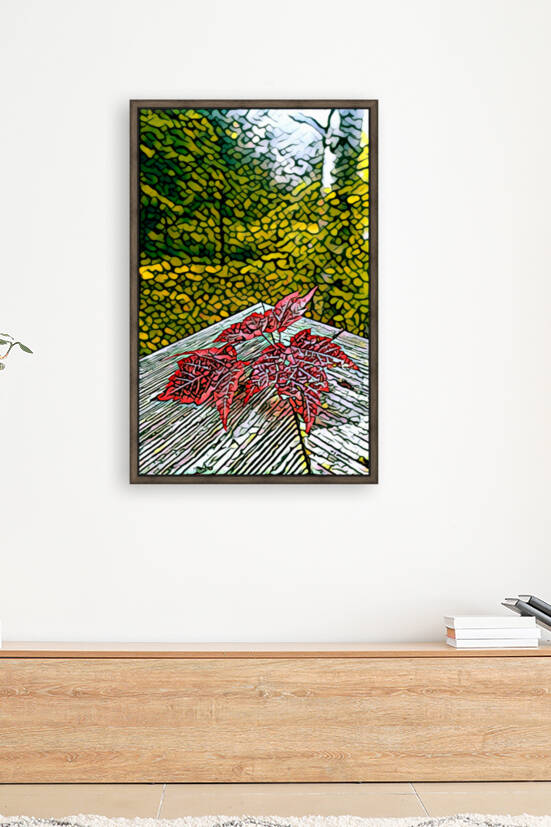 Backyard Leaves B by Bluewater Artistry