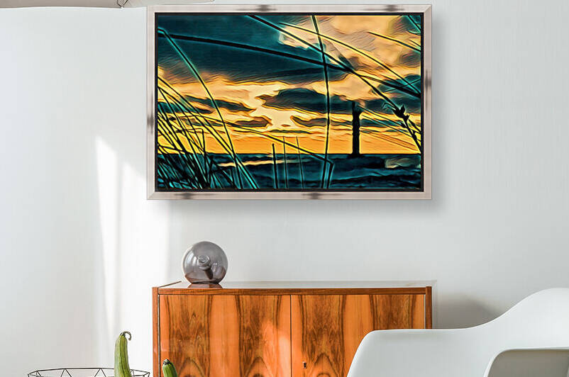 Lighthouse Sunset by Bluewater Artistry