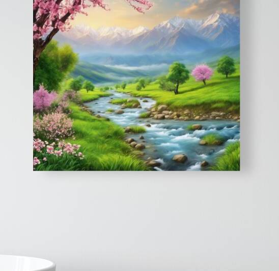 407762 High mountains with flowering trees from w by Khalidshow