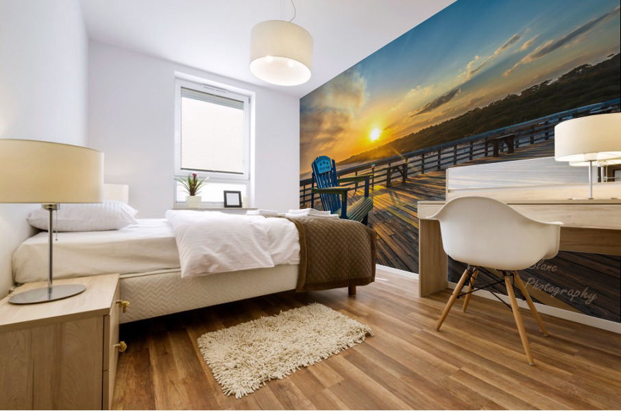 Sunset Chair Mural print