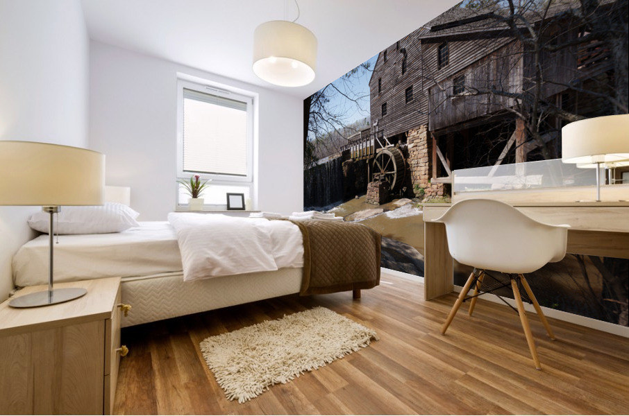 old tyme Mural print