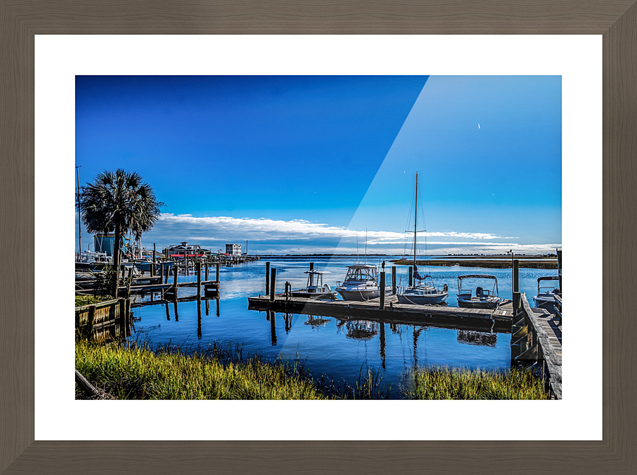 Blue Sky Seas Picture Frame print