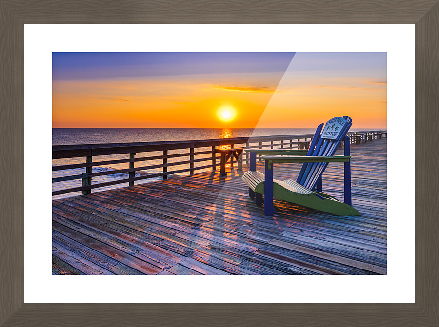 Boardwalk Picture Frame print