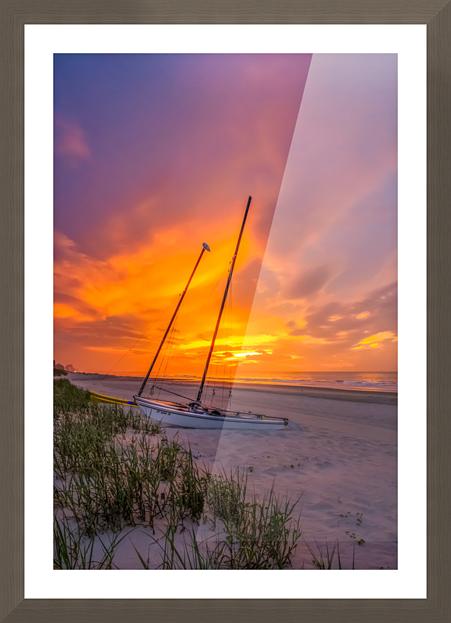 Boat Parking Only Picture Frame print