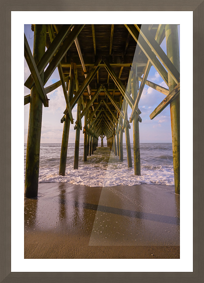 Under The Board walk Picture Frame print