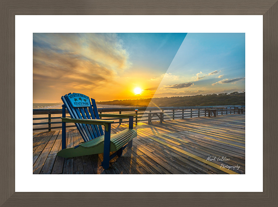 Sunset Chair Picture Frame print
