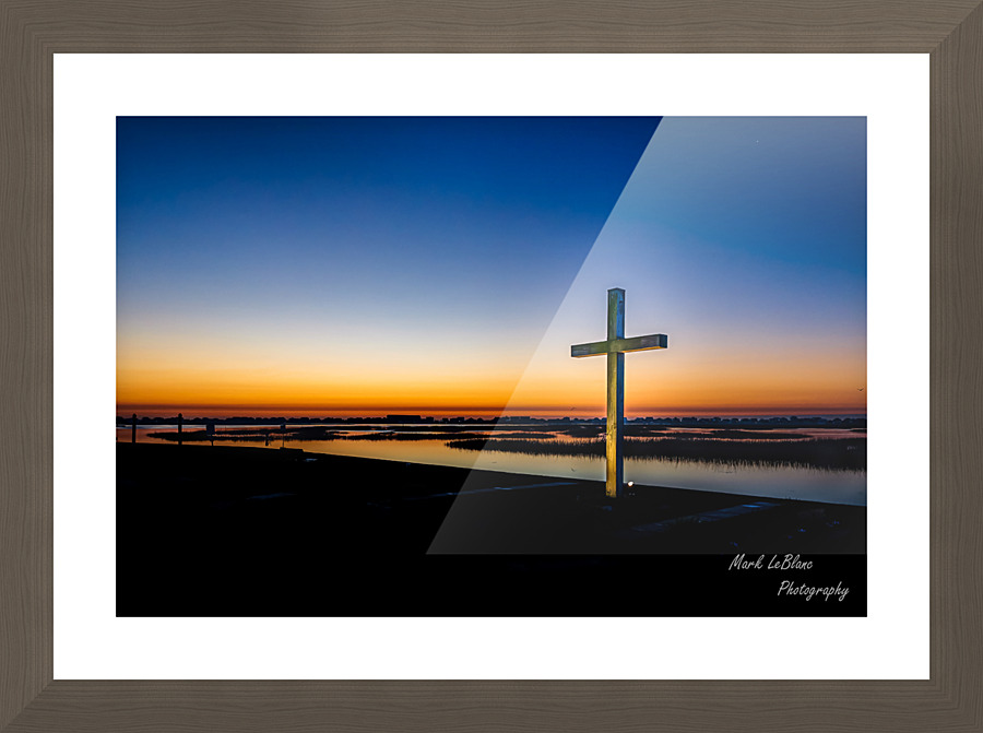 The cross Picture Frame print