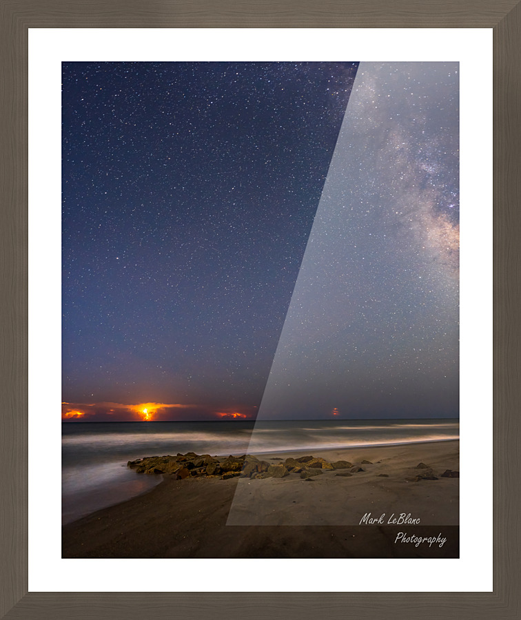 Lightning strikes Picture Frame print