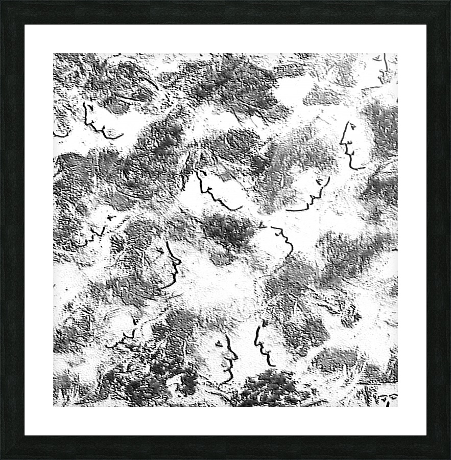 Foule  Crowd Picture Frame print