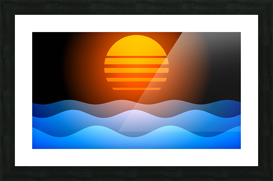 Coucher de soleil Sunset Picture Frame print