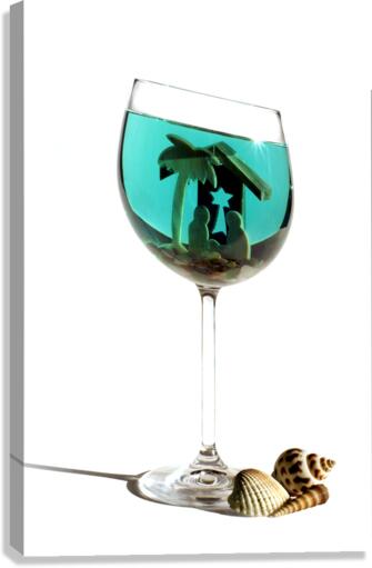 Underwater nativity scene Canvas Print