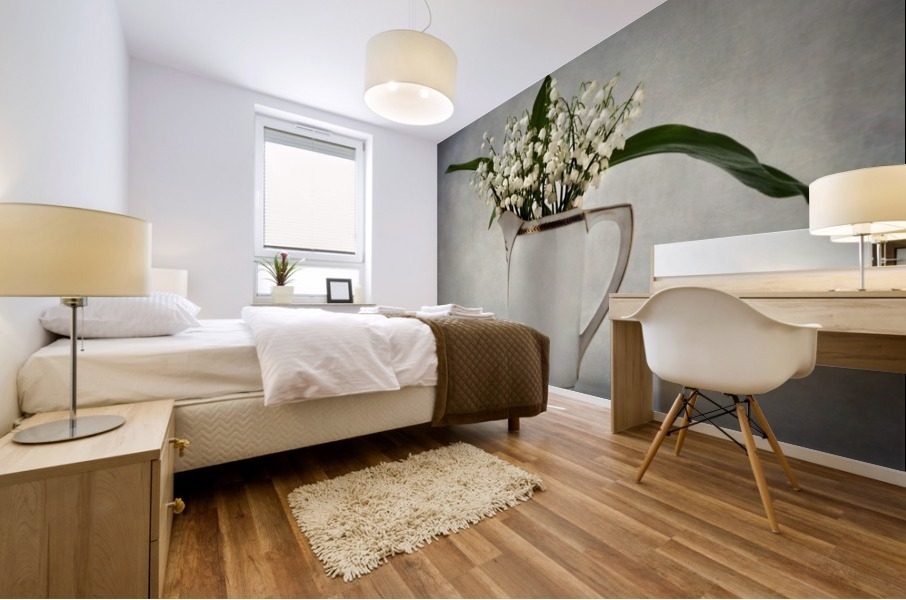 White Mural print