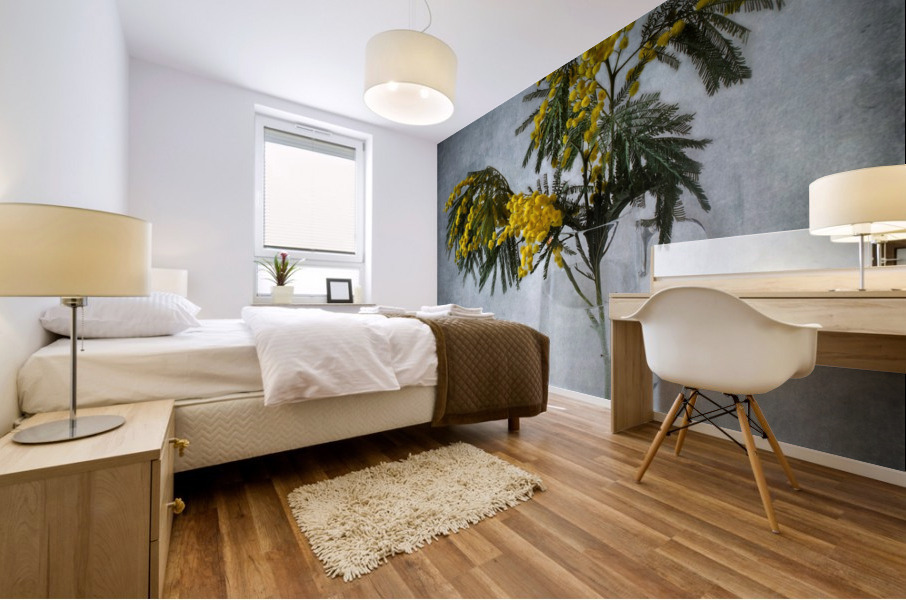 Mimosa Mural print