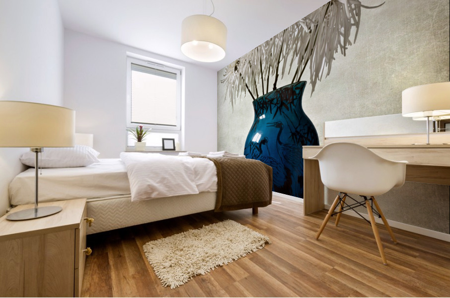 Blue Mural print
