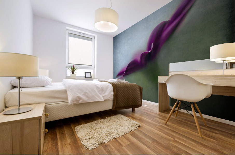 Purple wave Mural print