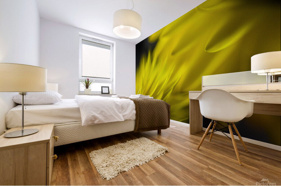 Yellow encounters Mural print