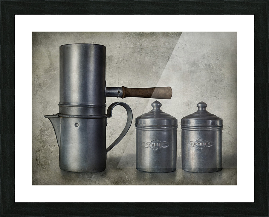 Neapolitan coffee maker Picture Frame print