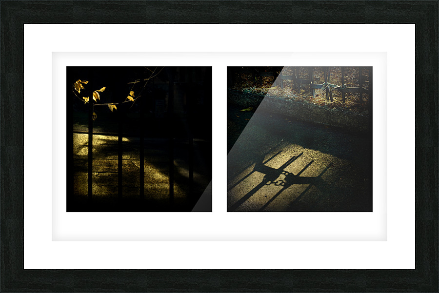The gate Diptych Picture Frame print