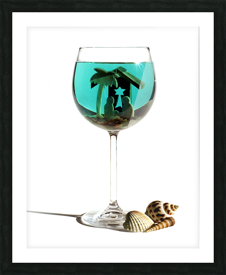 Underwater nativity scene Picture Frame print