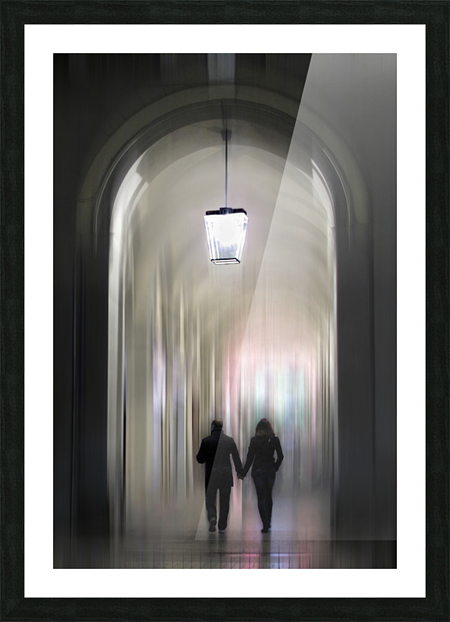 Under the lamp Picture Frame print
