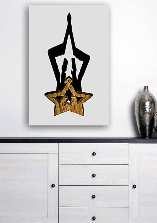 Wooden nativity scene by Barbara Corvino