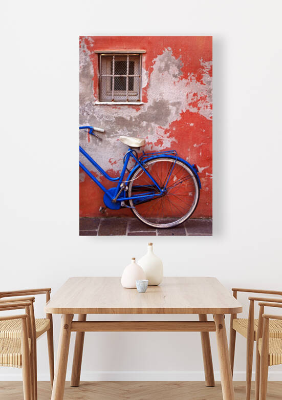 Blue bike in Varigotti by Barbara Corvino