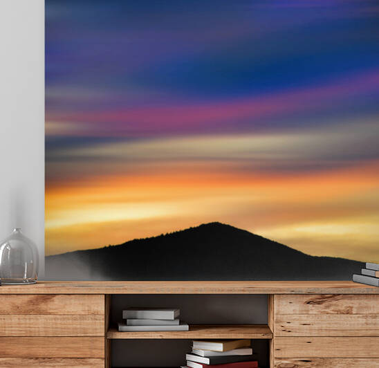 Yellow blue sunset by Barbara Corvino