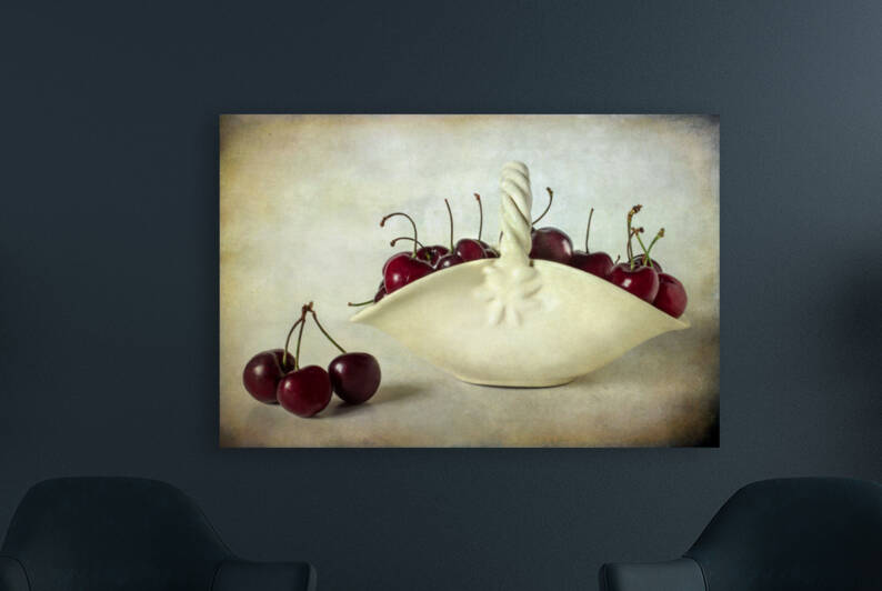 Basket of cherries  by Barbara Corvino